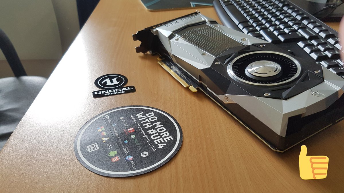 BenoitDereau's tweet photo. Thank you @EpicGames and @NVIDIAGeForce for sending me a 1080ti Founders Edition! #NvidiaEdgeProgram #Ue4 #UnrealEngine #UnrealEngine4 #epicgames https://t.co/Jjch3Ad1RV