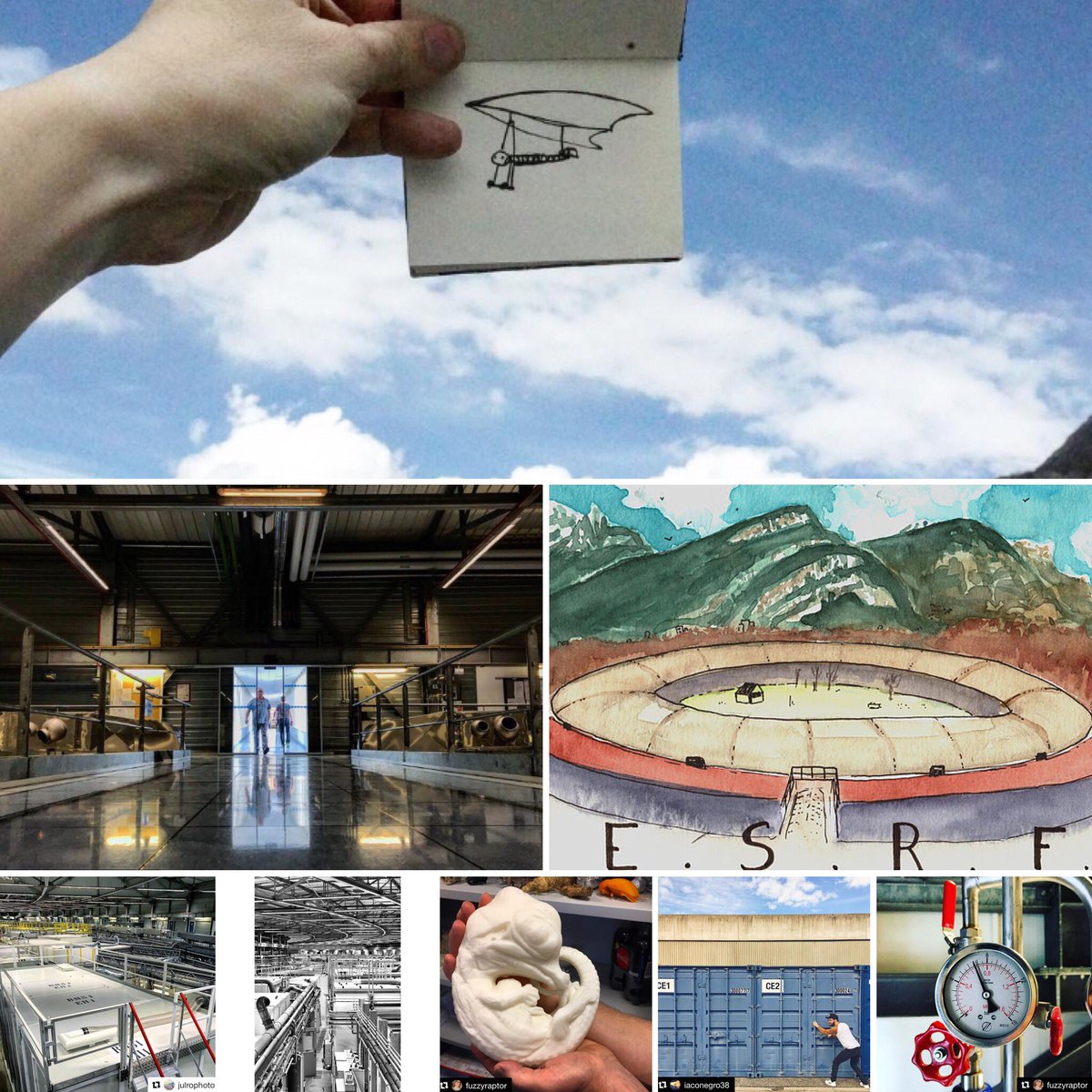 esrfsynchrotron's tweet photo. Instameet 3.0 for the 30th anniversary of the ESRF. Follow us on Instagram https://t.co/J6yg5Q2Cty or with the hashtag #emptyesrf to discover @esrfsynchrotron through the eyes of instagramers #scicomm #synchrotron #BehindTheScenes https://t.co/9u6k8HK9z8