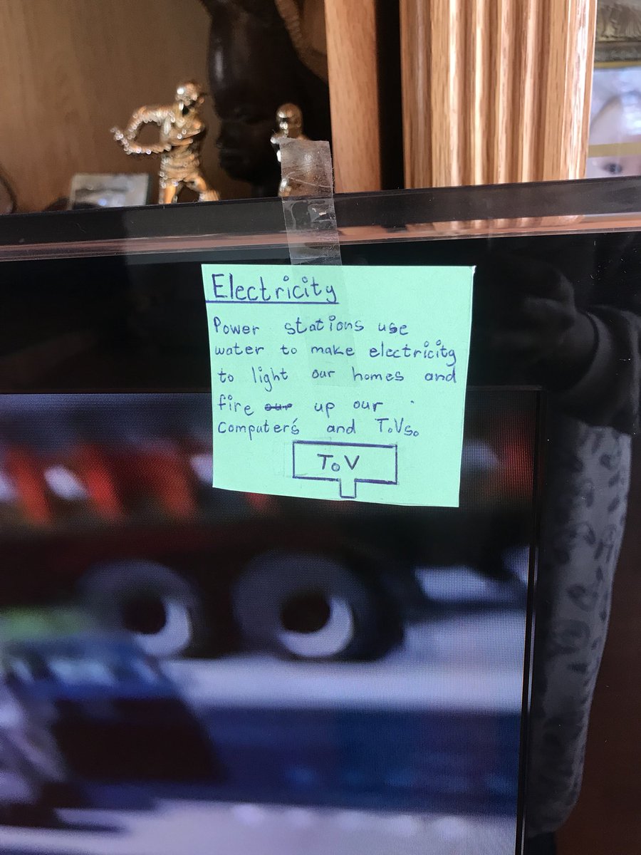 radcliffeb9's tweet photo. My 10yr old daughter is concerned about our #WaterCrisis that she put up post-it notes as a “gentle reminder”(her words) to #SaveWater https://t.co/9F2j74U3eL