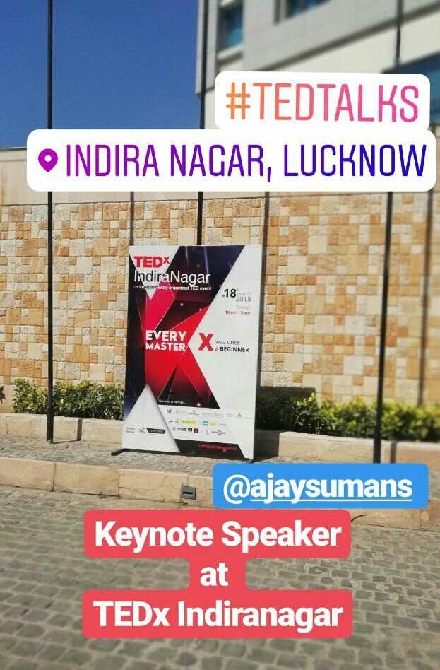 dcseLEAD's tweet photo. Our Mentor, Mr. Ajay Suman Shukla will be delivering his TED talk today at TEDx Indiranagar, #Lucknow. Stay tuned for updates!
@Ajaysumanshukla https://t.co/BKosmoDipx