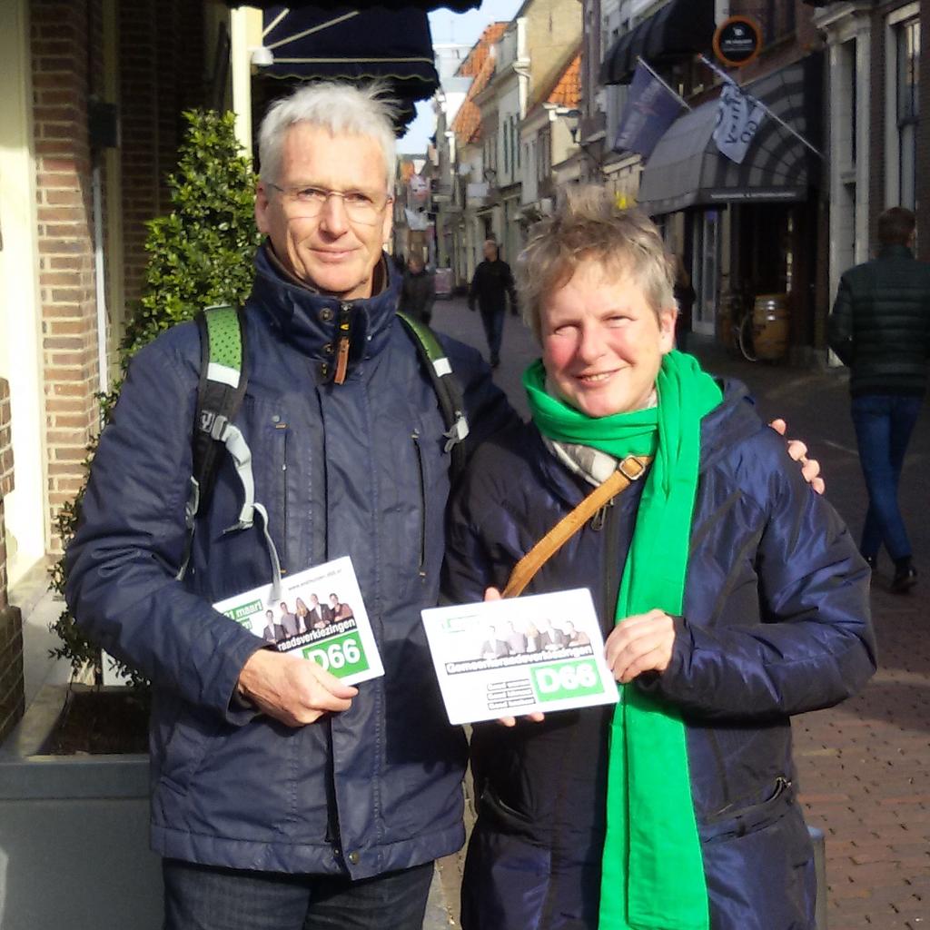 Nog even campagne voeren de laatste dagen! 

#D66 #D66krijgthetvoorelkaar #Enkhuizen