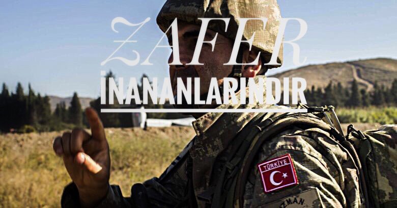 Türk Silahlı Kuvvetleri ve Ulusal Ordu Afrin'i tamamen özgürleştirdi.
Şehitlerimizin Ruhu Şad Mekanı Cennet Olsun.
 #ZeytinDalı