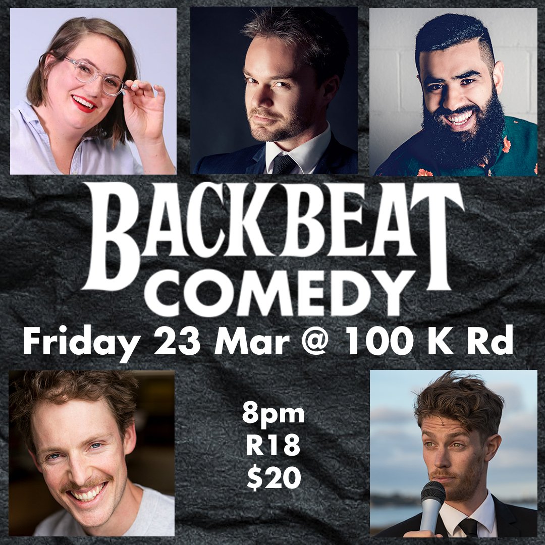 BackbeatComedy's tweet image. Oh wee, it's the last one of these for a little while and Friday and it's gonna be a very great show! Grab a tickie now or forever hold your peace.
eventbrite.com/e/backbeat-com…