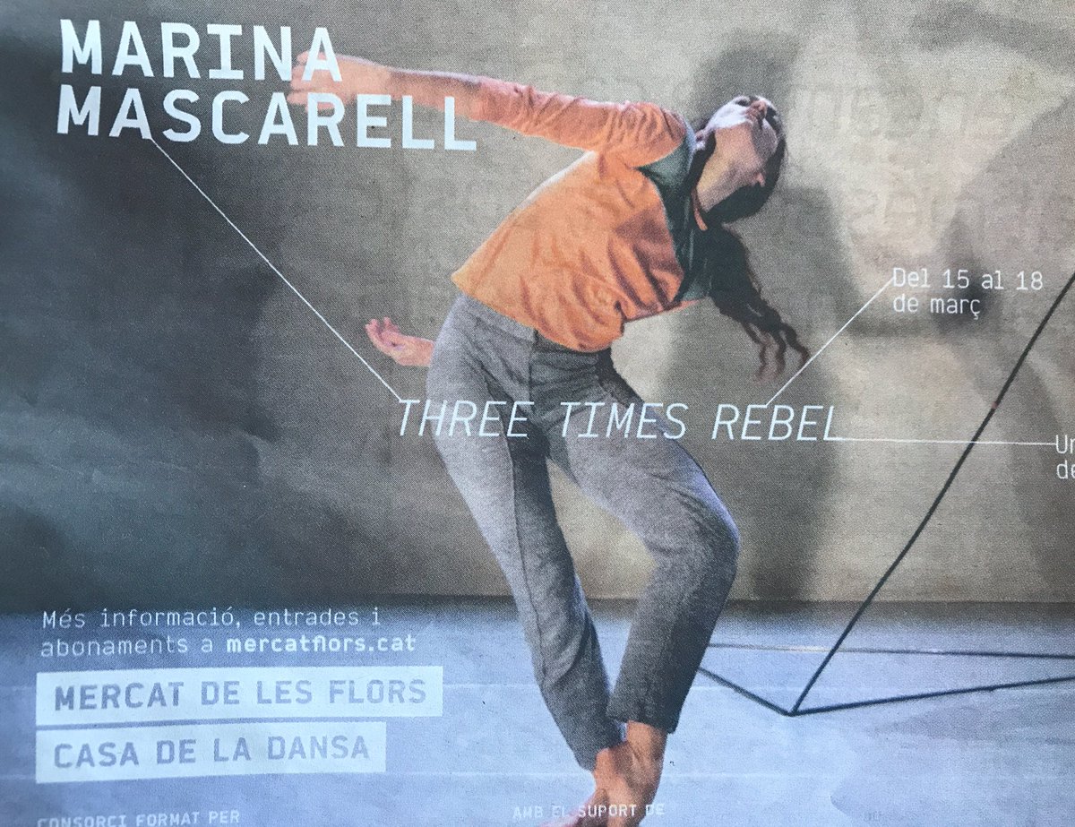 peigis's tweet photo. Un #must: La proposta de Marina Mascarell al @mercatflors: #threetimesrebel. Per si us preguntàveu #onsónlesdones.
Avui #últimdia. https://t.co/nTLkptLHl9