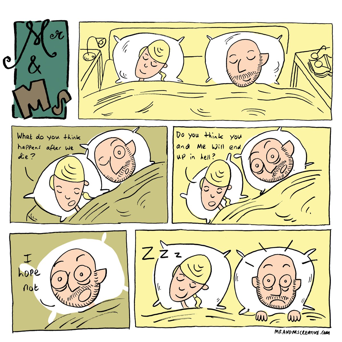 mrandmscreative's tweet photo. Ah, late-night thoughts about life, death and the universe. It’s so therapeutic to share them and get them off your mind, isn't it?

Remembered by @Sarah_plater. Art by @jonwellstead77.

#webcomix #webcomics #anxiety #webcomic #illustration #comic #cartoon #sundaymorning https://t.co/fkjcm3LYrJ