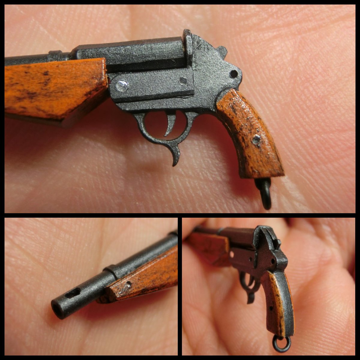 figma用13mm対戦車拳銃「Door Knocker｣完成(^-^) 材料はプラ板(t0.3