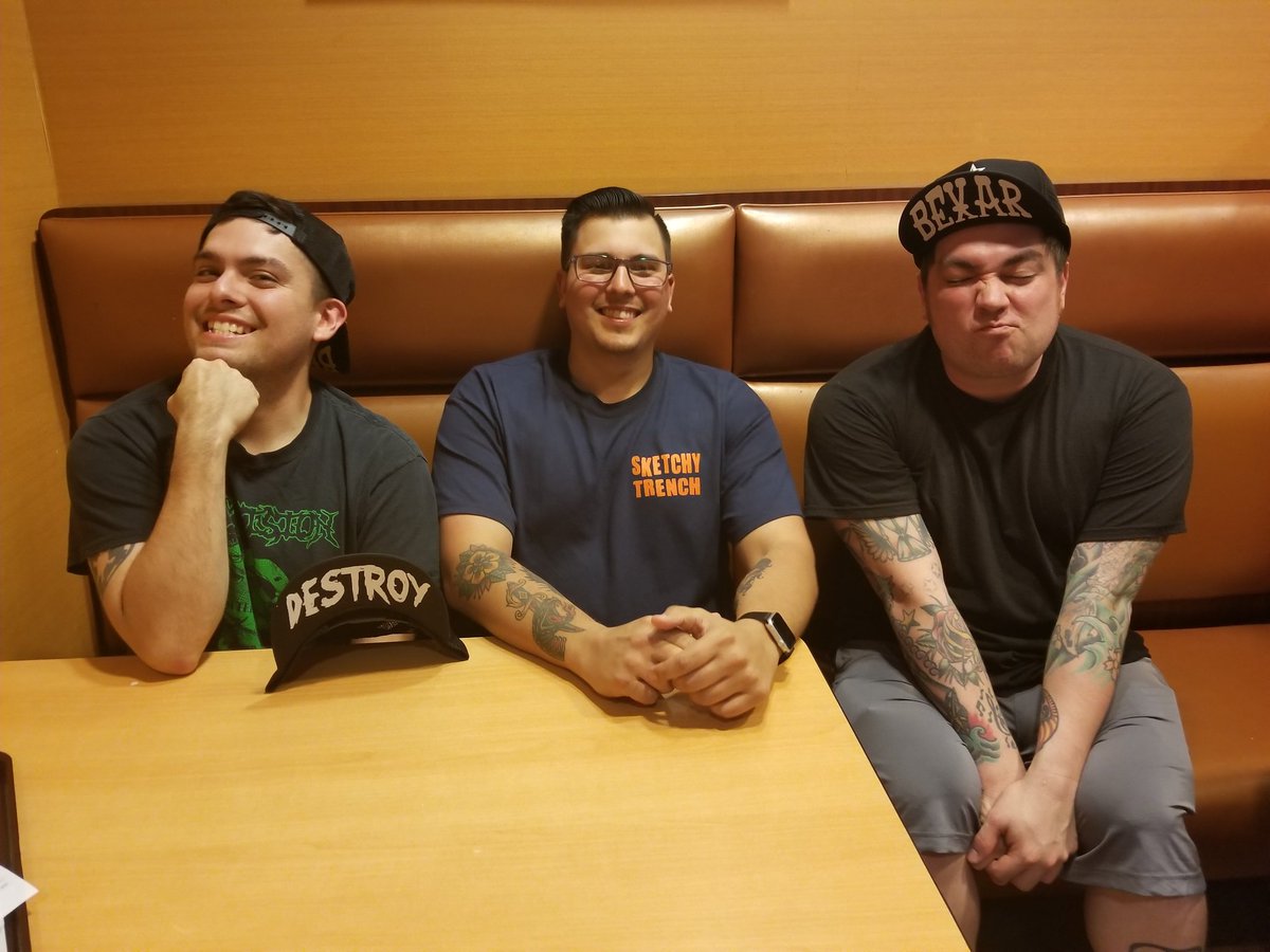 beardedjackass's tweet photo. Just recorded a hilarious interview with 3/4 of #DestroyOrbison
We talked about the beginning of the band, which band member we would we FMK, and wiping back to front while pooping!
Stay tuned! https://t.co/XAiFCJkgoD