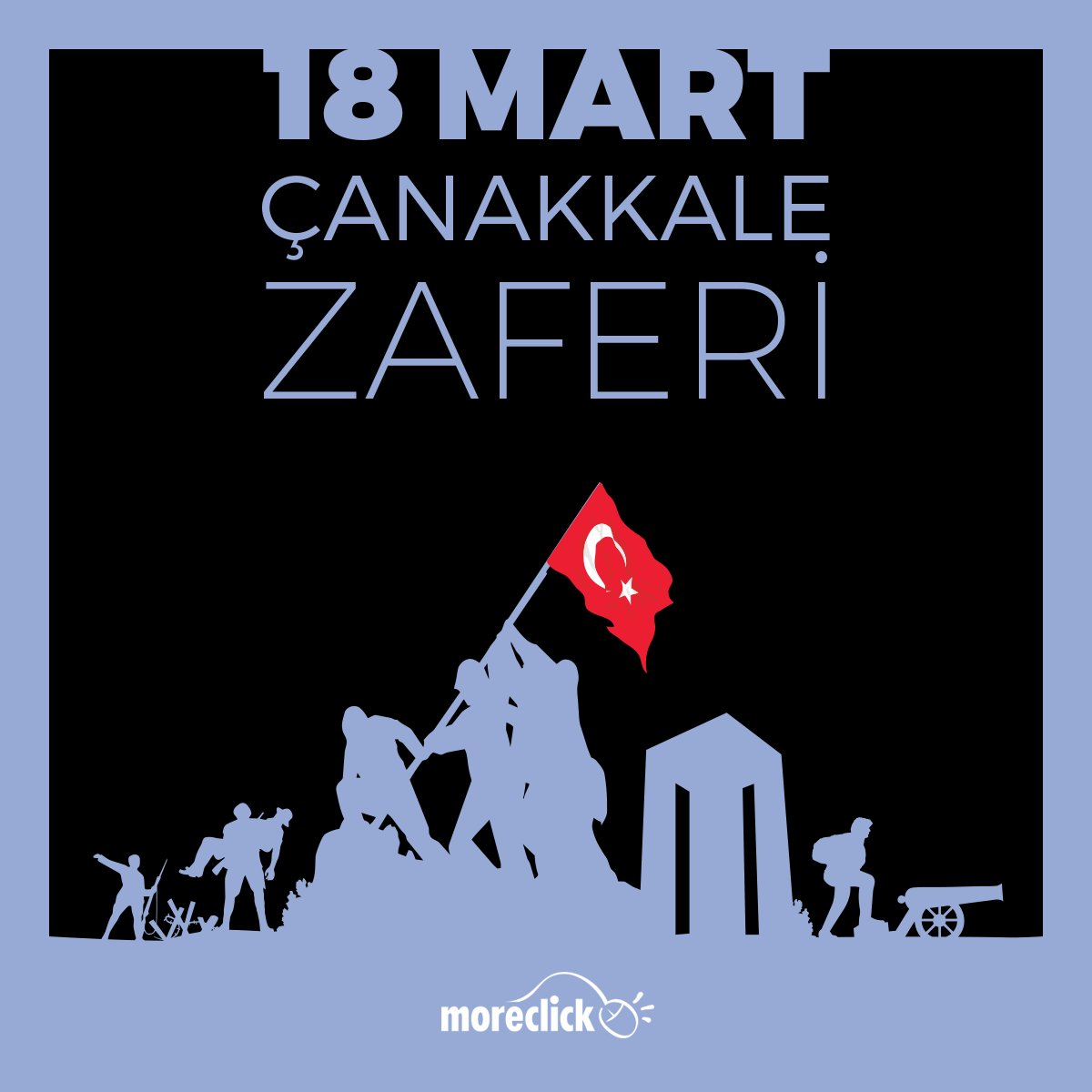 MoreClick's tweet image. #18Mart Çanakkale Zaferi'nin 103. yıl dönümünde tüm şehit ve gazilerimizi rahmetle anıyoruz.🇹🇷