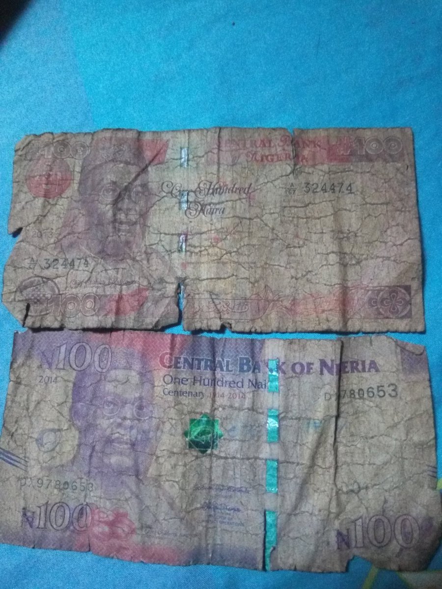 aishetu_'s tweet photo. @dmpnig I got this 2 #100NairaNotes  as my change after giving the shop owner clean 500 naira note #100NairaNotes https://t.co/tjYj8oQAY5