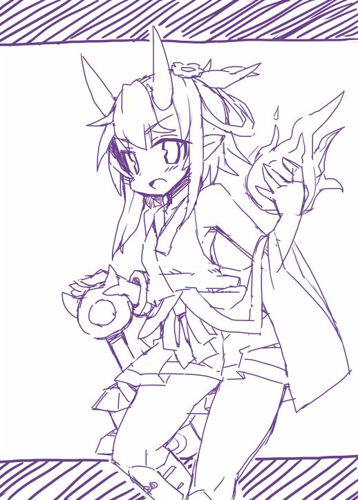 あてちゃん～(ラフ) 