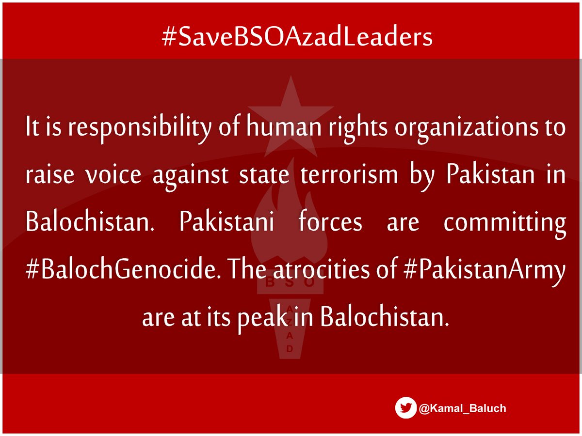 Kamal_Baluch's tweet photo. It is responsibility of human rights organization’s to raise voice against state terrorism by Pakistan in Balochistan. Pakistani forces are committing #BalochGenocide. The atrocities of #PakistanArmy are at its peak in Balochistan.#SaveBSOAzadLeaders #SaveZahidBaloch @hrw @UN https://t.co/VkHH1Vb7Rf