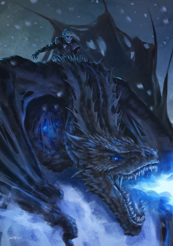 Check out this amazing Game of Thrones fan art from the super talented Fadly Romdhani #gameofthrones #got #nightking #icedragon