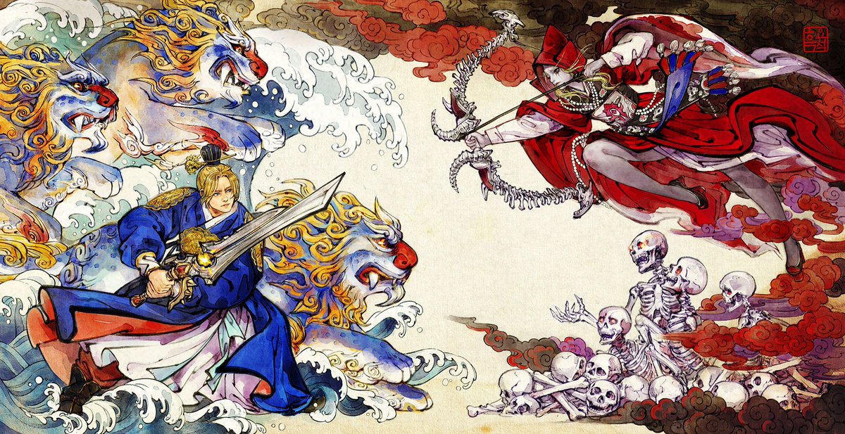 Warcraft's tweet photo. Anduin vs Sylvanas - Oriental theme
Which other characters do you think would look great in an oriental style?
🎨 @00obsidian00 https://t.co/HFKHtDGeRG