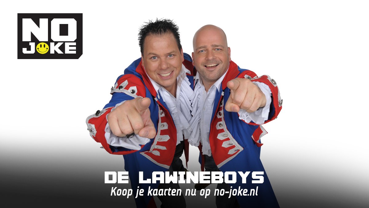 NOJOKE_NL's tweet photo. Ze zijn bekend van de hits als "Sex Met Die Kale", "Joost" en "Laat Maar Waaien". De @Lawineboys staan op 7 april op het podium van @studiosaalsmeer  om er gegarandeerd een groot feest van te maken! Koop je kaarten nu op https://t.co/SV8EvoJyTh !  #nojoke #aalsmeer #lawineboys https://t.co/SNdOeye3fj
