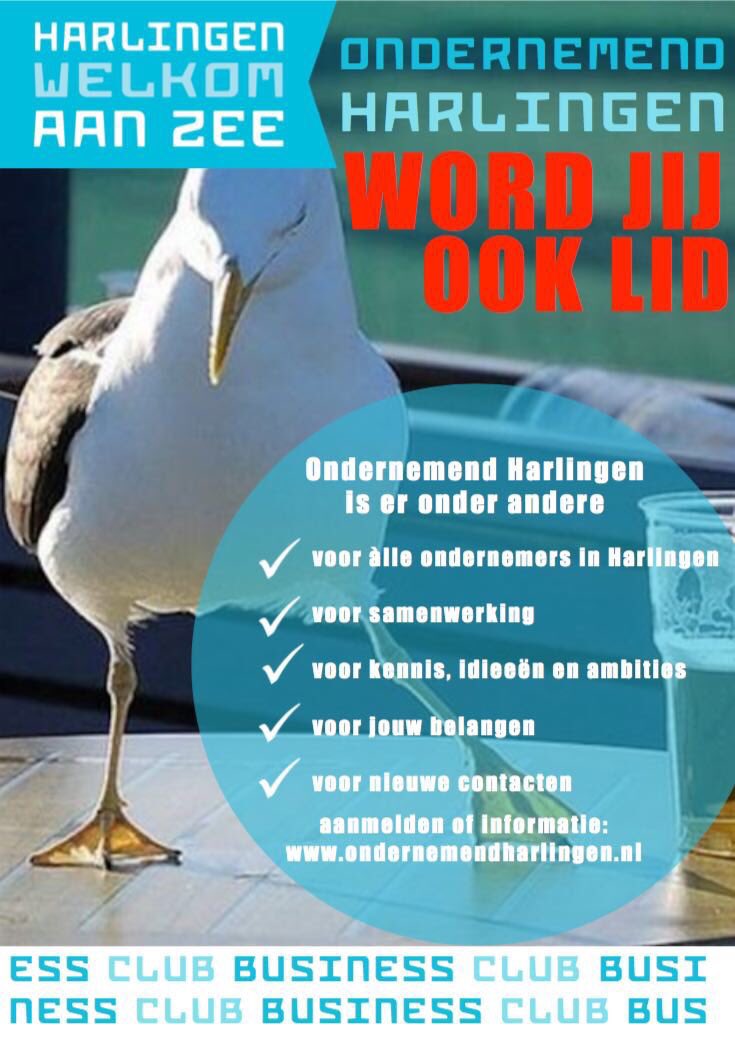 Wij zijn ook lid geworden! Welke ondernemer volgt ons? Bekijk deze link: ondernemendharlingen.nl/lid-worden/