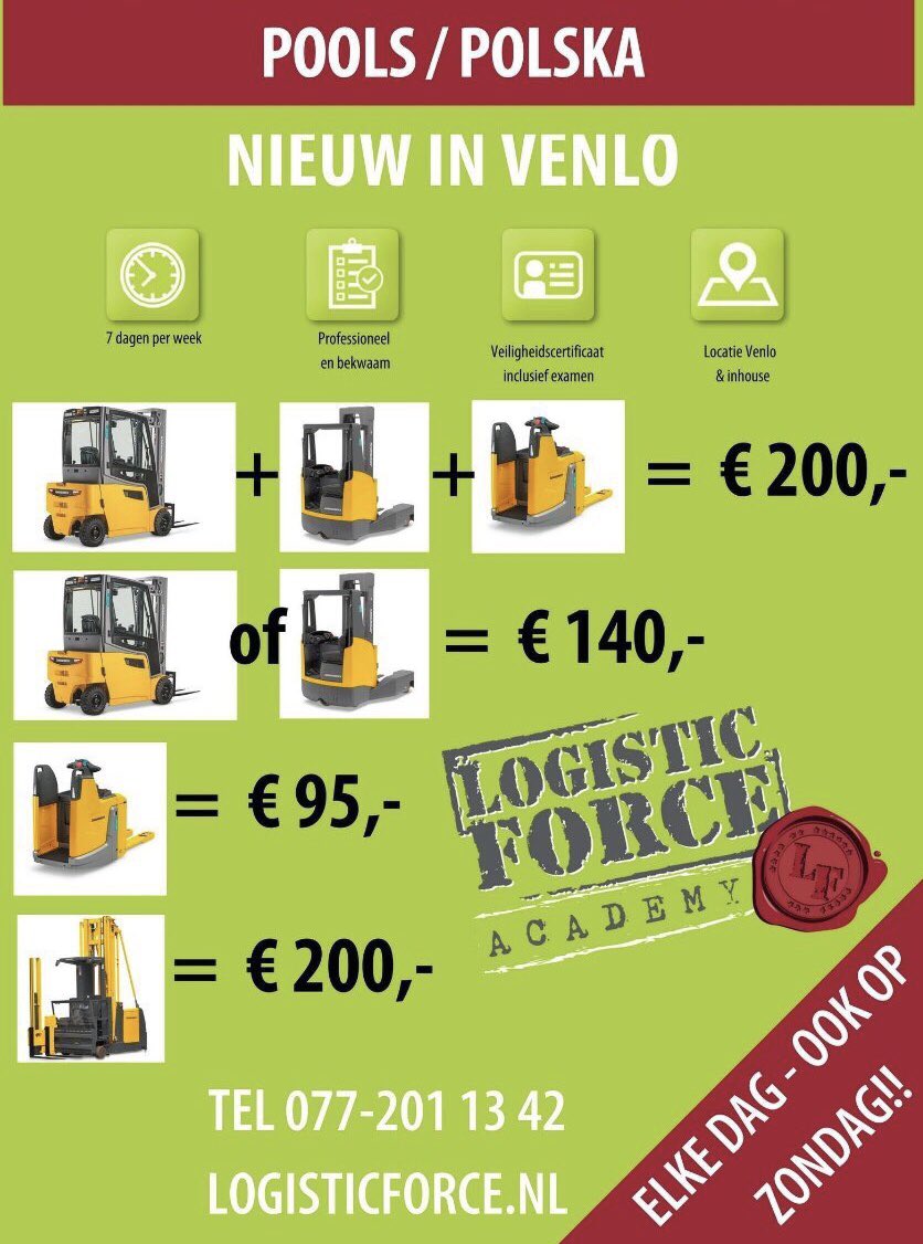 Logistic_Force's tweet image. #heftruck training #polska #zondag #venlo