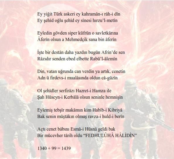 Ellerine sağlık,kalemine kuvvet,  içimizde olanı dışarı en güzel şekilde yansıtmış, "İdris Mahfi"