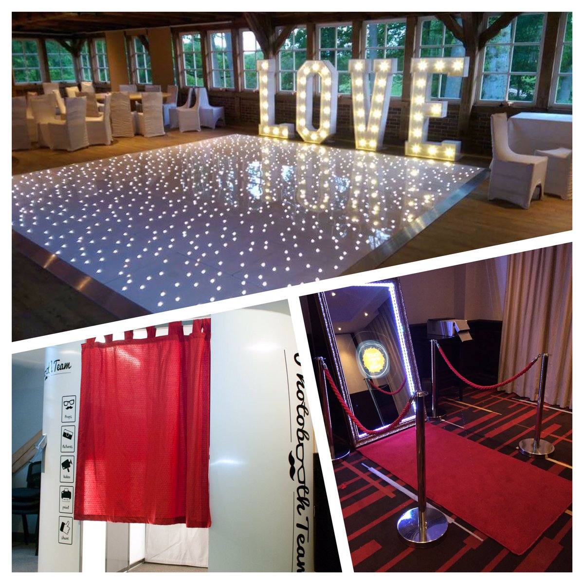 Perfect photo booth packages for any party or event, including our stunning light-up letters, Magic Mirror and LED Starlight dance floor. 

Choose from our standard packages or build your own 🎉🎉🎉