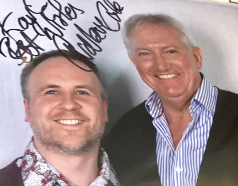 lord_tms's tweet photo. Was an honour to meet @GrahamcoleAct yesterday at #Back2TheBeat. Your passion for acting is inspiring. https://t.co/qa96oA44IM