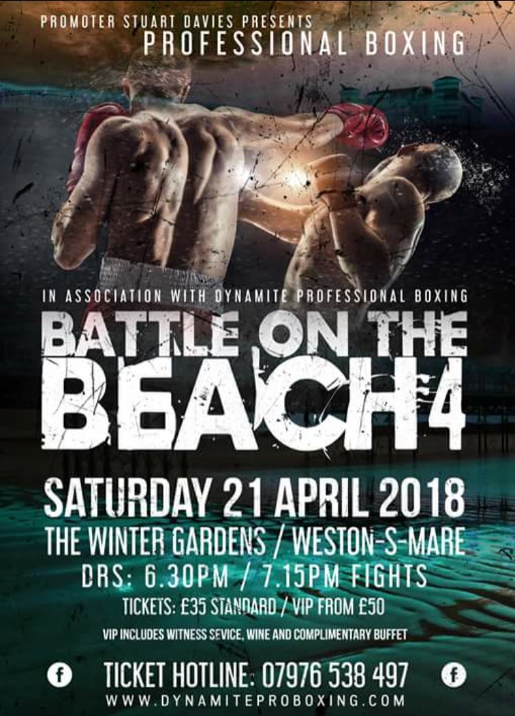 studaviesPROMO's tweet photo. Professional boxing returns to the Winter Gardens weston super mare stacked card local talent and much more !! https://t.co/WuFsm2mO9Z