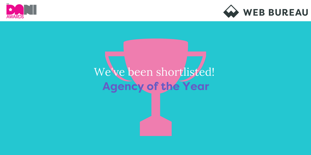 thewebbureau's tweet photo. Woohoo! We have been shortlisted for Agency of the Year at the #DANIAwards18 🤩 What a great start to a long weekend. Cheers! 🥂https://t.co/6vJvX5zkzv https://t.co/k1L0BvElyy