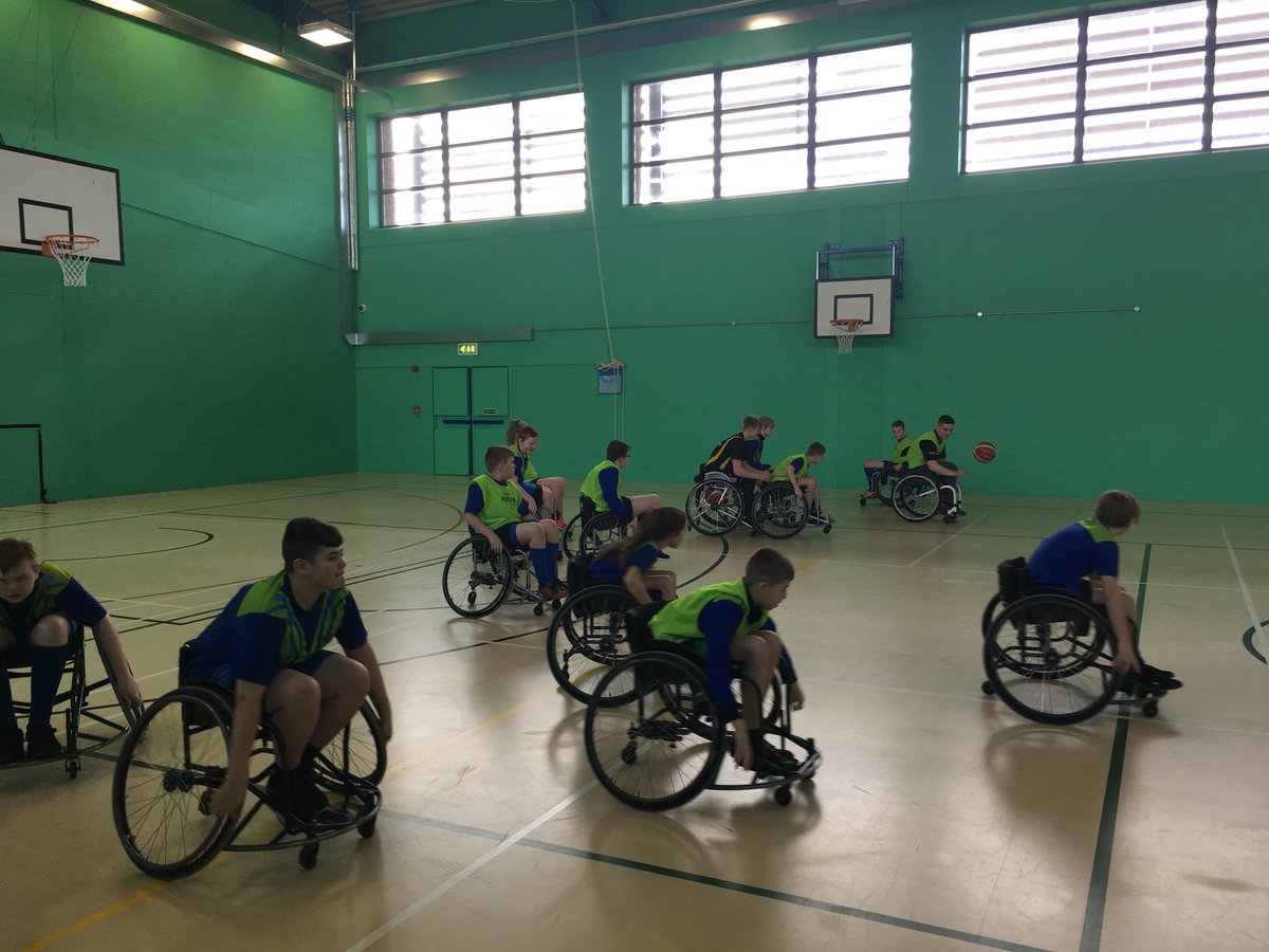 WalneyPE's tweet photo. A few from the wheelchair basketball session https://t.co/kTFd02N8UM