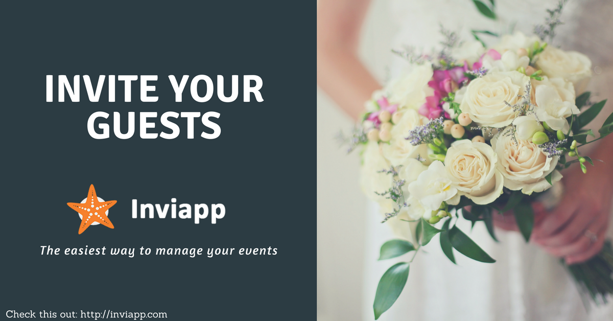 InviappEvents's tweet image. Inviapp: buff.ly/2FS2de0

The simple, beautiful and quick option to invite guests to your special event. 
#Inviapp #RSVP #OnlineInvitations #NewlyWeds #WeddingPlanning  #Invitations