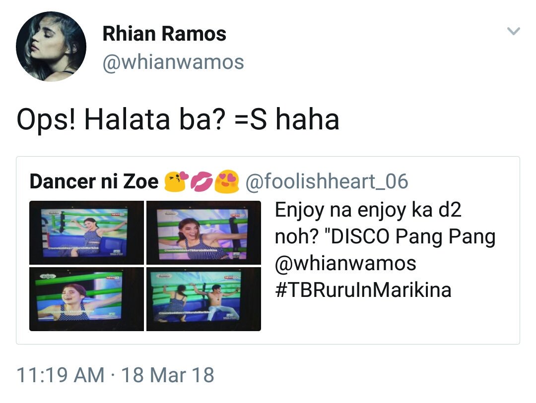 [TRANS] Fan: You really enjoyed it, didn't you? DISCO Pang Pang
Rhian: Ops! Is it obvious? :S haha x.com/whianwamos/sta…