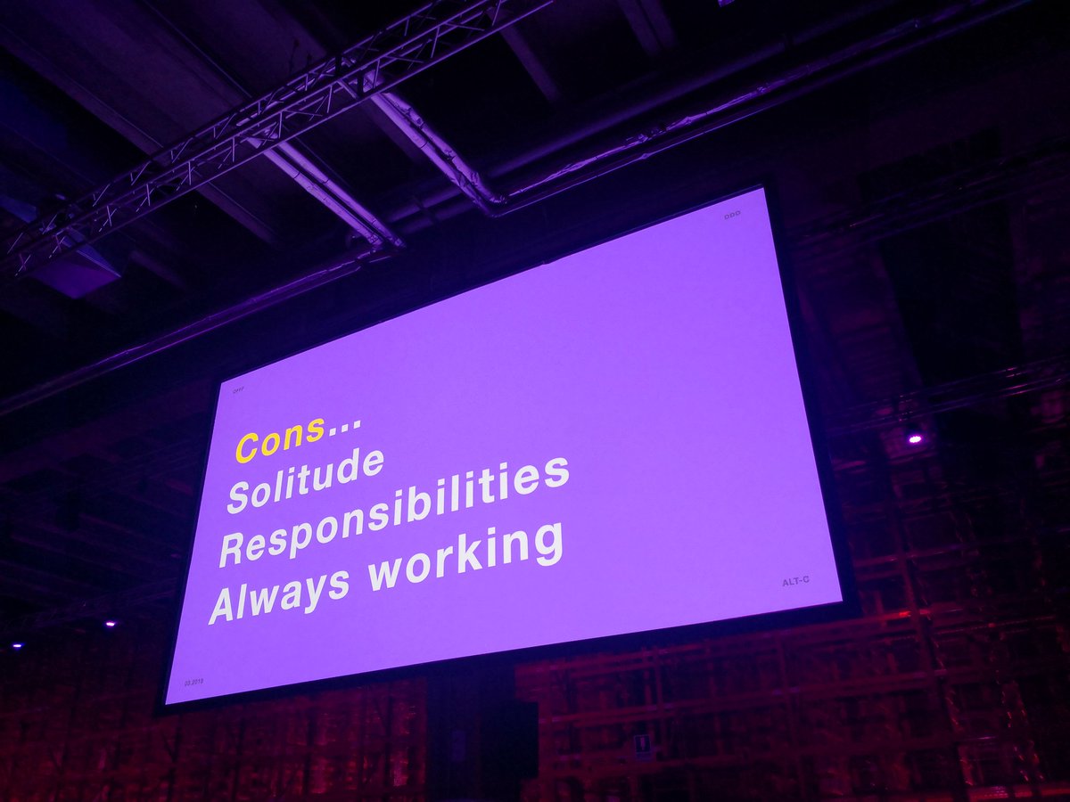 Creative Review (@creativereview) on Twitter photo The pros and cons of working freelance, according to Ash Thorp <a href="/digitdesigndays/">Digital Design Days</a> #DDD18 The pros and cons of working freelance, according to Ash Thorp <a href="/digitdesigndays/">Digital Design Days</a> #DDD18