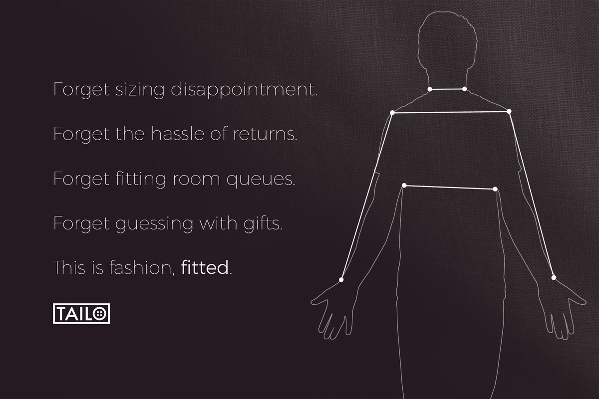 swbristol1's tweet photo. Meet the teams:
Forget sizing disappointment.
Forget the hassle of returns.
Forget fitting room queues.
Forget guessing with gifts.
This is fashion, fitted.
@tom_bewley, @danielkruyer, @wesamnasreldin #swbristol https://t.co/5LHxhlUWmF