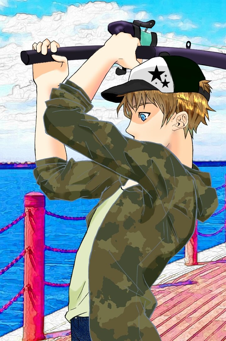 海まり 弟はとても釣り好きで いろんな場所に行く 道具も集め方もプロ並 なので 釣りをしている男子のイラストを描いてみた 竿とか本当にこんなんで良いのか まじまじ見たことないから知らんけど T Co V3eq9exaum Twitter