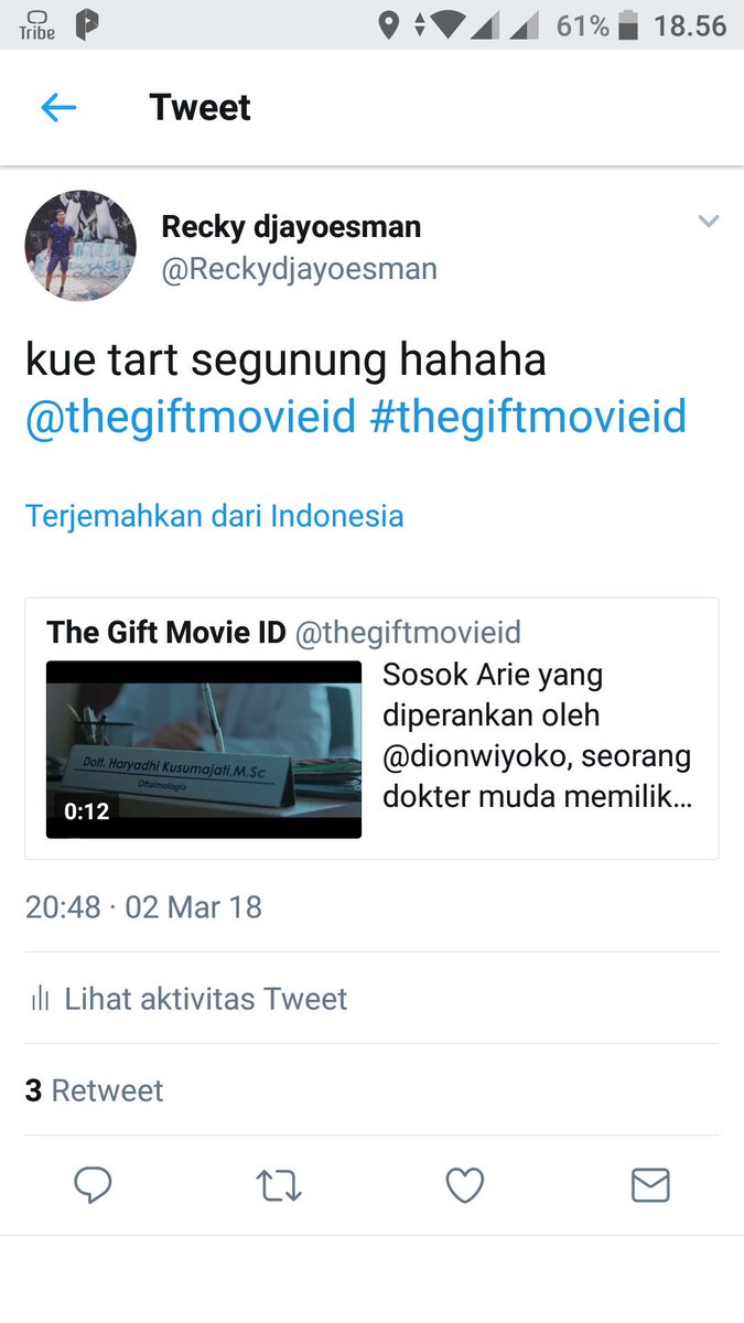 Kayaknya w nggak pernah ngetweet ini dah, baru buka twitter setelah sekian lama tapi kok twitter w posting sendiri.