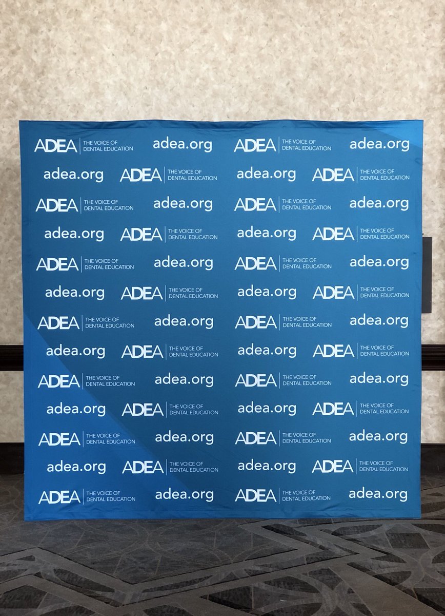 JWalks23's tweet photo. Make sure to stop by the ADEA backdrop wall to take a picture for your next post on social media! You can find this gem to the left of the registration desk! #ADEA2018 #GoDental18 https://t.co/4owp77kNbl