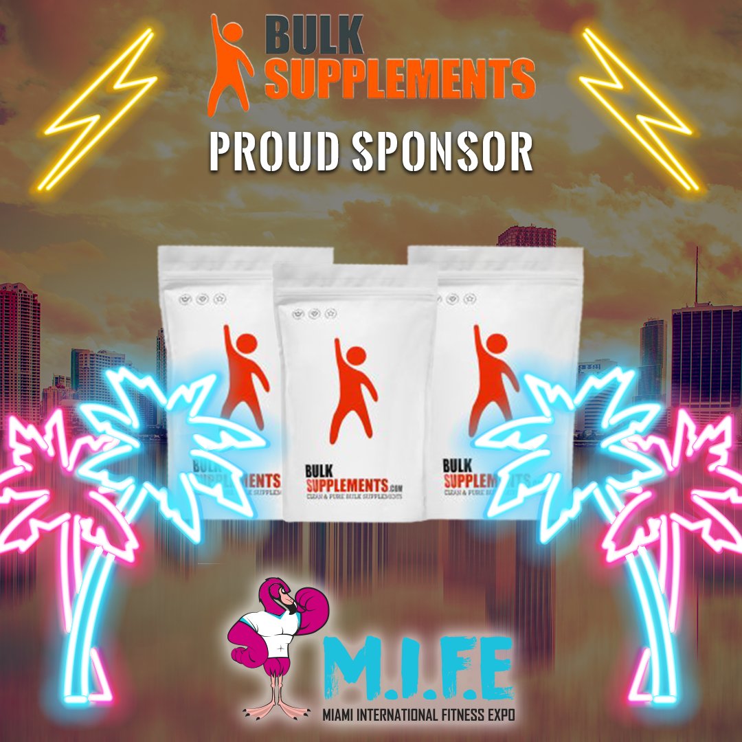 miamusclebeach's tweet photo. Hey #fitfam! 👋 We're happy to announce @BulkSupps is a proud sponsor of the Miami International Fitness Expo 🙌
.
They have a huge selection of clean &amp; pure bulk supplements at unbeatable prices 👍
#MIFE2018 https://t.co/D6JzAVolMu