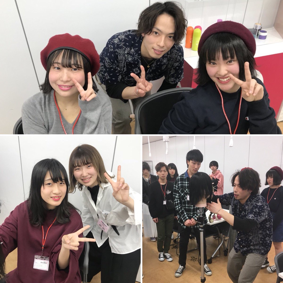 belle_harajuku's tweet photo. 美容師科体験は卒業生スペシャルです‼️
OCEANTOKYO内定
吉川くん、長谷川くんによる
カット体験です✂︎
座談会でも美容師としての大切な気持ちを伝えてくれました😊 https://t.co/1pyaDqvk6w