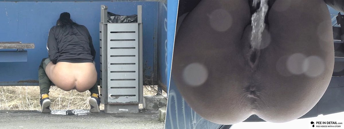 Two girls are waiting for a regional train to get back to the city. It's difficult for Veronika to admit that she can't hold it anymore because there are no place to hide...

🎬 peeindetail.com/en/video/229-d…

#pee #peeing #oudoorpeeing #publicpeeing #fullbladder