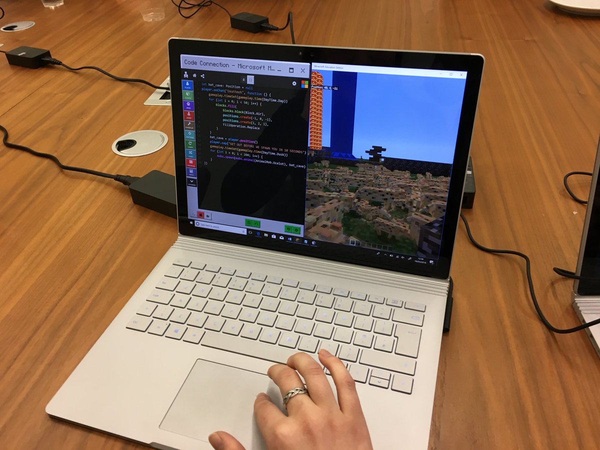 Stemettes's tweet photo. The Enderdragons room are hard at work constructing castles at #microsoftstemettes @MSFTResearchCam before we begin Time Trials this afternoon! #girlsintech https://t.co/l38wpTwkaM