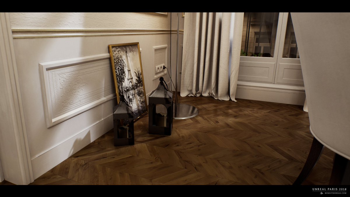 BenoitDereau's tweet photo. #UnrealParis2018 is a #VR scene created with #UE4 from #epicgames. This #architectural #visualisation is working with #htcvive &amp; #oculusrift.

Unreal Paris 2018 is available to download here: https://t.co/uCwYZqaCRd

#virtualreality #archiviz #interiordesign #visualisation https://t.co/CP0oEMTbiz