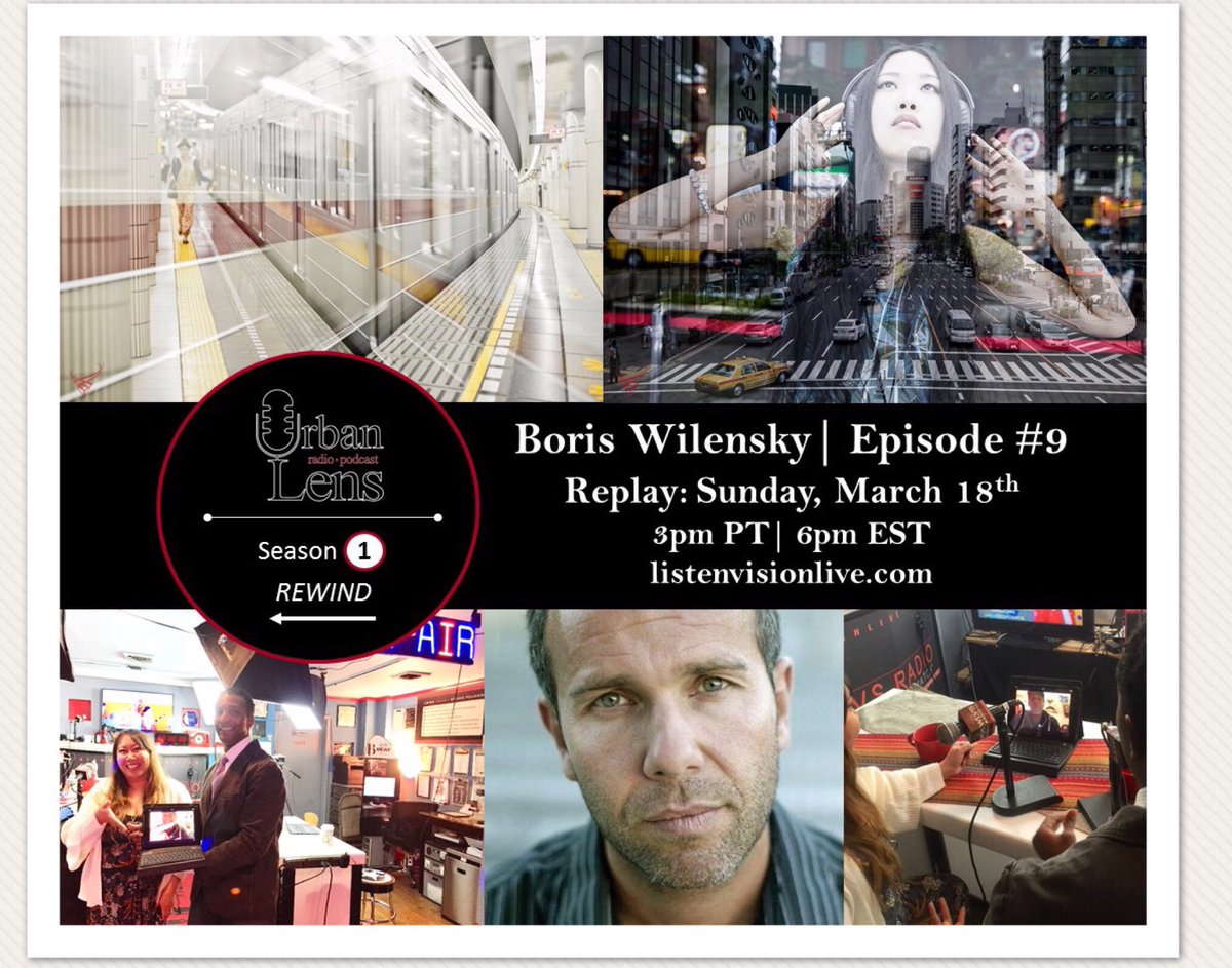 UrbanLensRadio's tweet image. Our rebroadcast of Episode 9 airs today Sunday March 18th, 2018 @ 3pmPT/6pmEST. French Photographer @BorisWilensky translated by @DavineDC