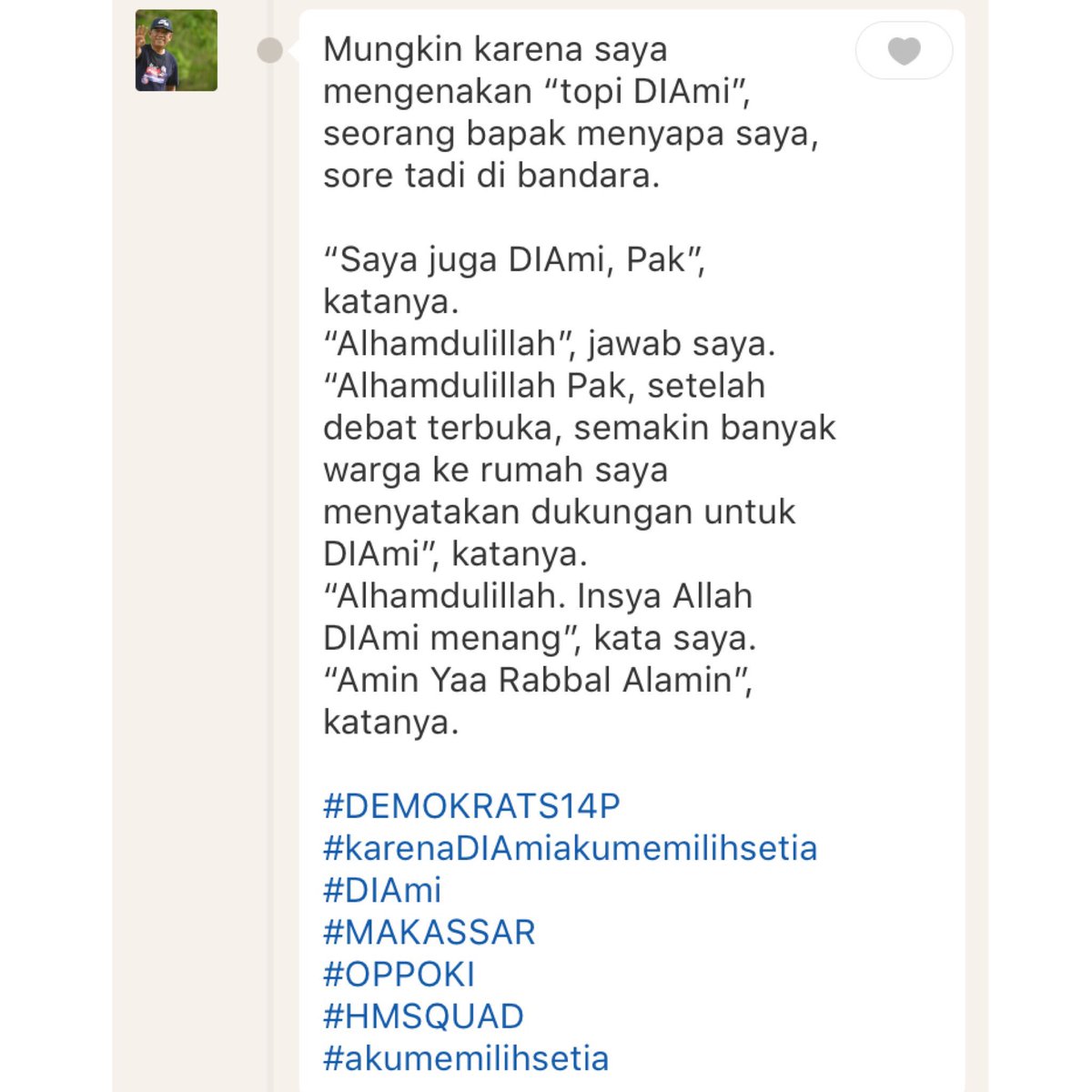 haidar_majid's tweet image. OPPOKI

#DEMOKRATS14P
#karenaDIAmiakumemilihsetia
#DIAmi
#MAKASSAR
#OPPOKI
#HMSQUAD
#akumemilihsetia