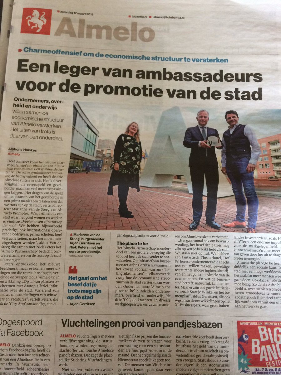 Fijn om over goede initiatieven voor onze stad te lezen! Ga zo door @marvdsteeg 👍💪