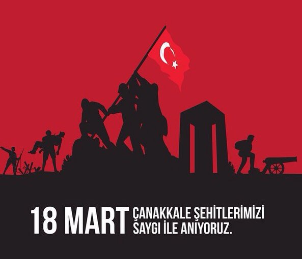 Gazi Mustafa Kemal Atatürk’ün zafere olan inancı ve kahraman askerlerimizin cesareti ile Çanakkale’de büyük bir destan yazıldı. Ulu önderimiz Mustafa Kemal Atatürk'ü ve tüm kahramanlarımızı saygıyla ve rahmetle anıyoruz. 🇹🇷 #18Mart