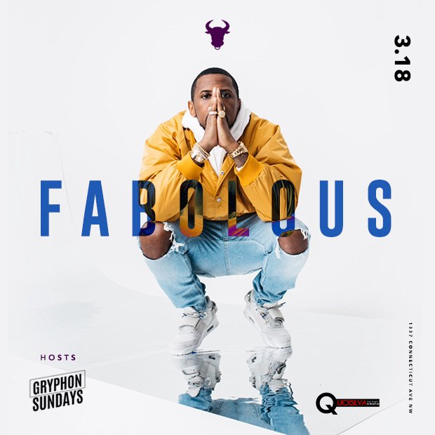 A1events's tweet photo. [T o d a y] FABOLOUS hosts #GRYPHONSUNDAYS rsvp at https://t.co/DBmlyegCmX #A1Nightlife
hosted by @DJQuicksilva &amp; @KingFlexxa Music by @Nate_Hopp @Rickyplatinum, @SpinserTracy @JaeMurphy &amp; @DJStevo https://t.co/wq8elWeNSU