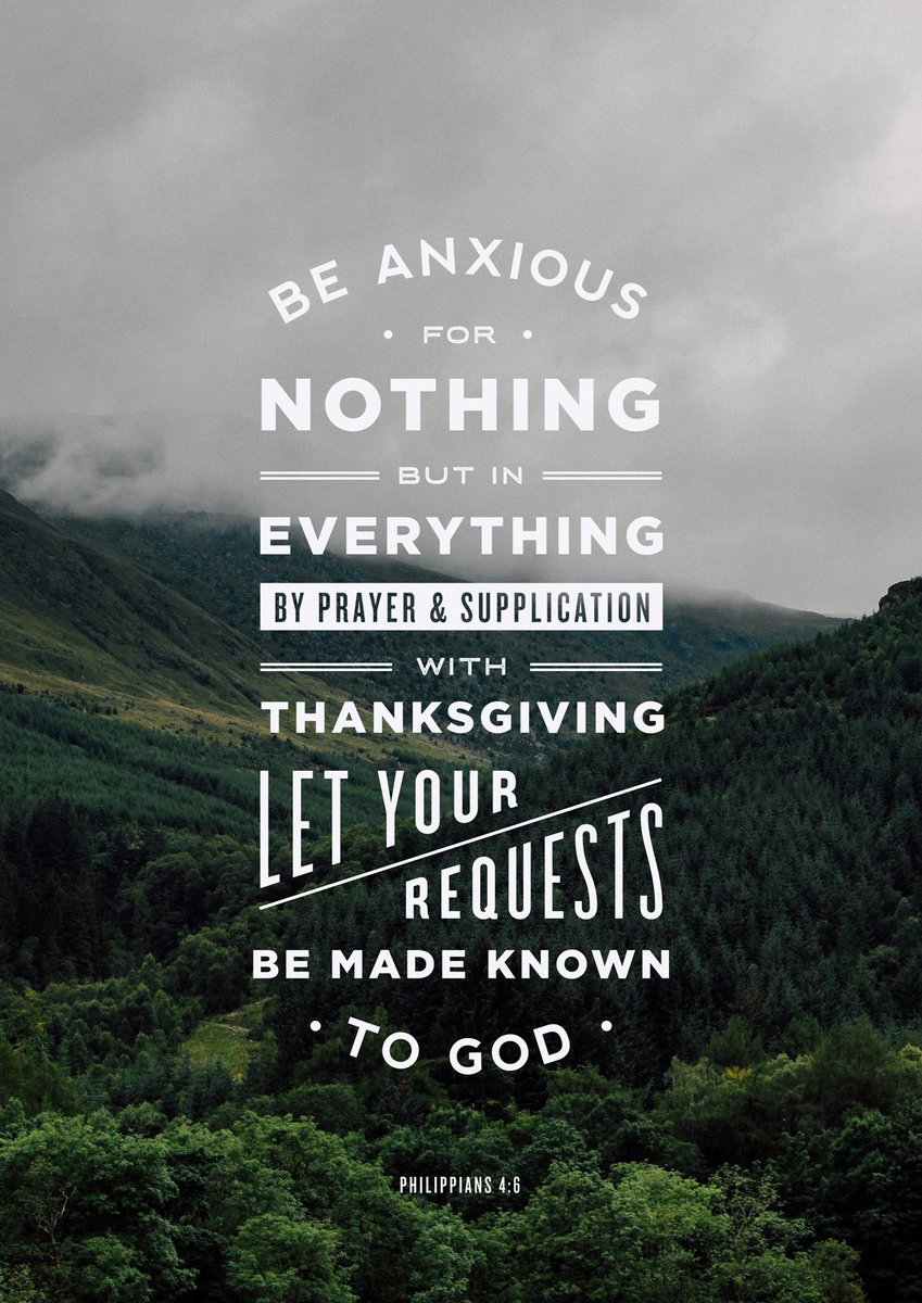 teethefnp's tweet photo. When I feel anxiety, I remember Phillipians 4:6-8. God reminds us when we feel worried, we ought to:

1. Pray
2. Give thanks
3. Change our thinking

And the peace of God, which surpasses all understanding, will guard your hearts and your minds in Christ Jesus.

#sundaymotivation https://t.co/1YVAUDm4Z1
