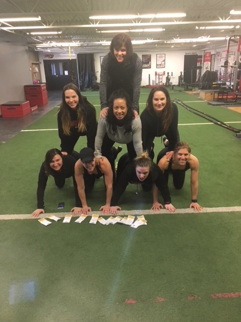 kburnham72's tweet photo. As the #60daychallenge with these badass gals at #deptharmy draws to a close I loved the camaraderie, fun challenges and strength we gained😍. Not so fond of max meps weeks, posts or rowing challenges!😝 https://t.co/oE4o0mTlMj