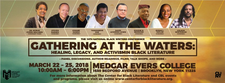 The NATIONAL #BLACKWRITERS CONFERENCE starts Thurs., March 22 and ends Sun., March 25. The <a href="/Center4BlackLit/">Center for Black Literature</a> is honored to be of service to those who love + support #BlackLiterature. Explore our site, RT this, tell a friend, and join us this week! CenterForBlackLiterature.org #NBWC2018