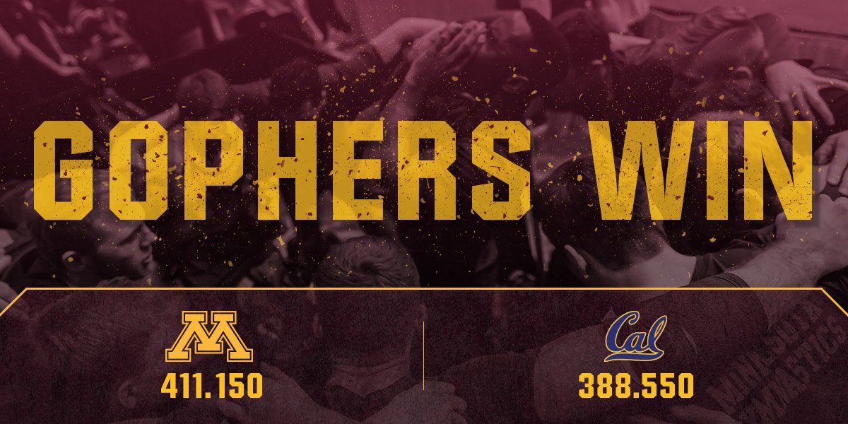 That's how you do Senior Day right! The #Gophers get back on track with their highest mark at the Pav this season. #SkiUMah