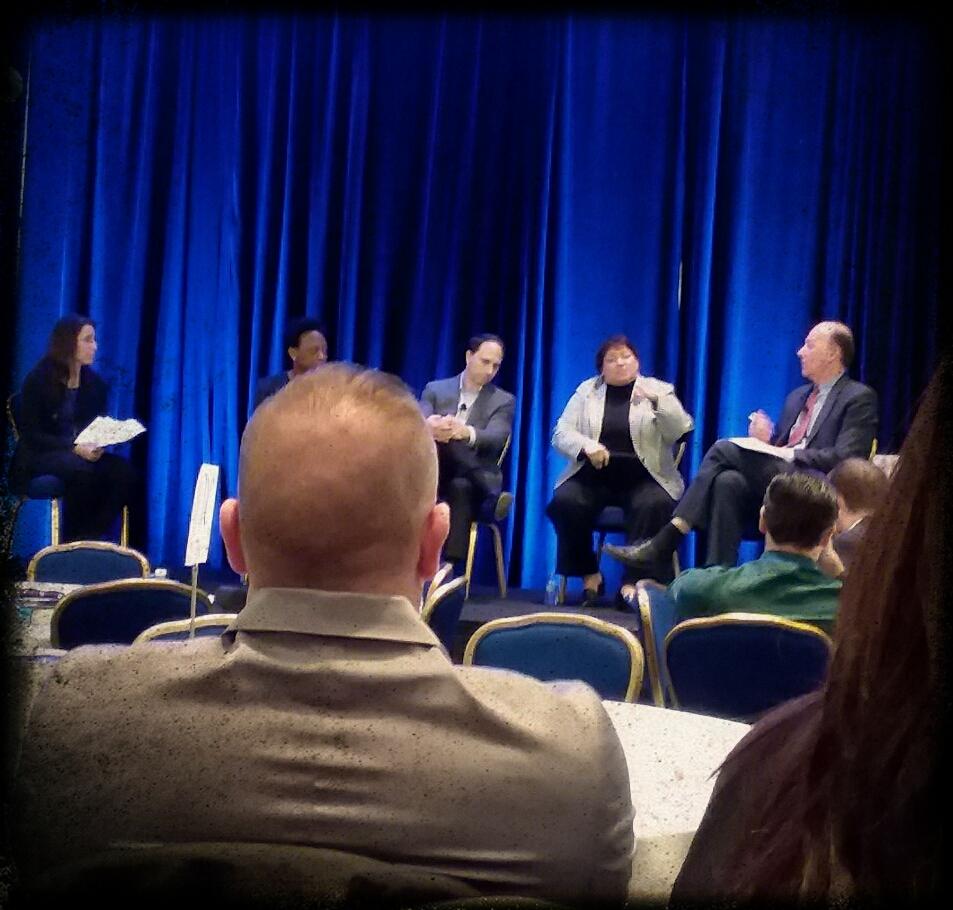 SujieShin's tweet photo. Kicking off #epfpWPS 2018 with a conversation about our role in defining the #equityparadigm. Thank you @EdTrust @educationgadfly @ds_excelencia @educationweek @epfp_iel! https://t.co/xiYKDsXlI4