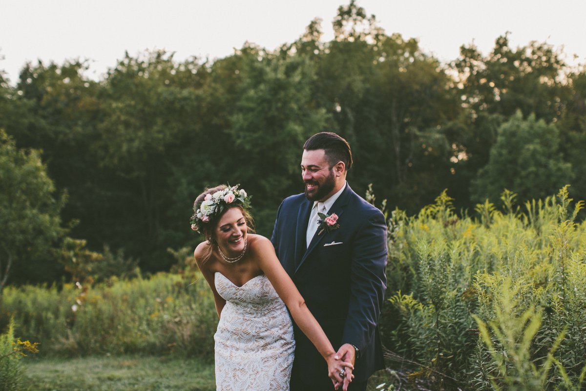 Spend forever with someone who makes you laugh! Rachel is a lovely, fairy-tale bride in #Style2226. // Photography: All Heart Photo &amp; Video // Retailer: I Do I Do Wedding Gowns // Hair: Copacetic // Florist: Mt. Lebanon Floral #CasablancaBridal #CasablancaBride #CelebrateForever
