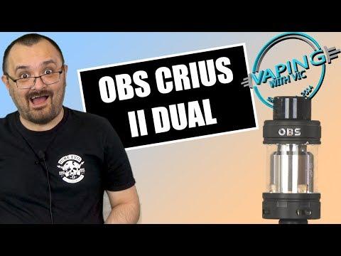 CloudVaping2's tweet image. FYI: #vapeon #vapefam OBS Crius 2 Dual Coil Review - The Crius II...upgraded...: The Crius II Dual Coil from OBS is essentially the deck of the Crius RTA with a tank stuck ontop. An upgrade to the original Crius 2 tank (which was single… video.vapingtrain.com/obs-crius-2-du… #VapingWithVic